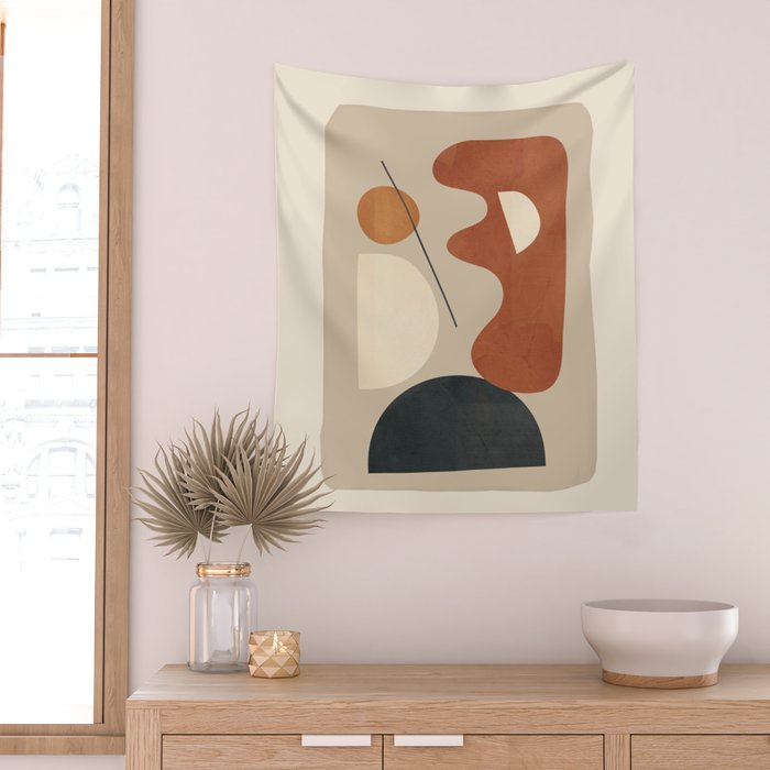 Shape Curve 12 Wall Tapestry Gallery Image 2