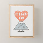 I Lava You 2 Mini Art Print Gallery Image 1
