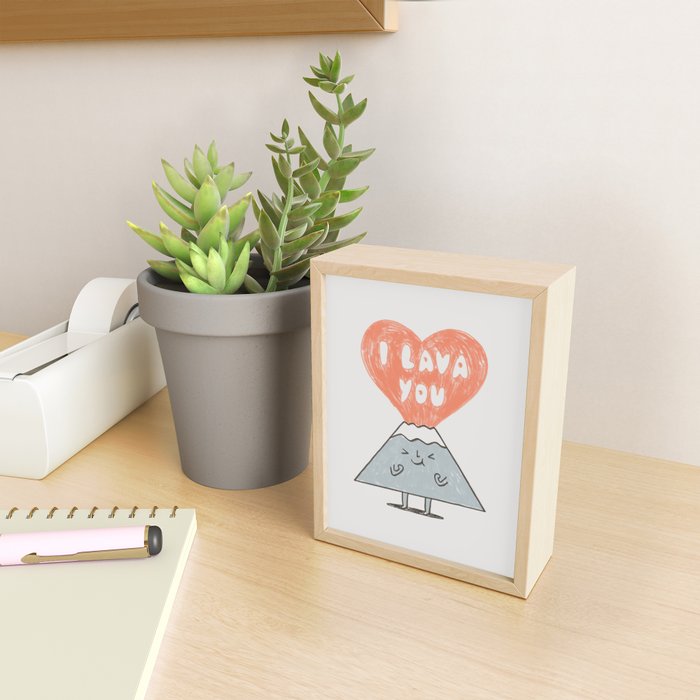 I Lava You 2 Mini Art Print Gallery Image 2