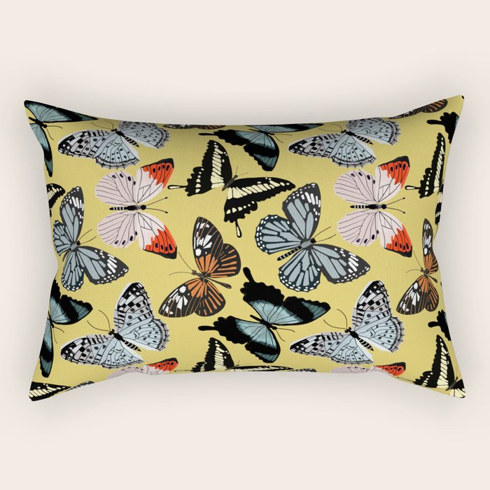 Boho Butterflies Rectangular Pillow Gallery Image 1