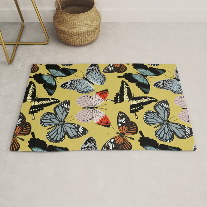 Boho Butterflies Rug Gallery Image 1