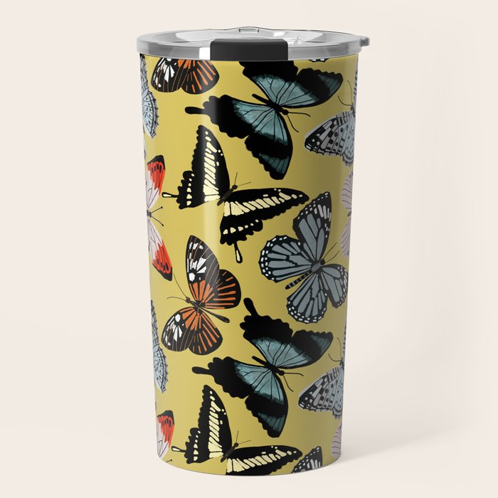 Boho Butterflies Travel Mug Gallery Image 1
