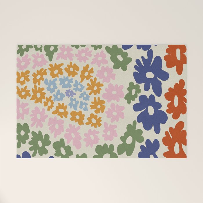 Mini Reto Daisy  Welcome Mat Gallery Image 1