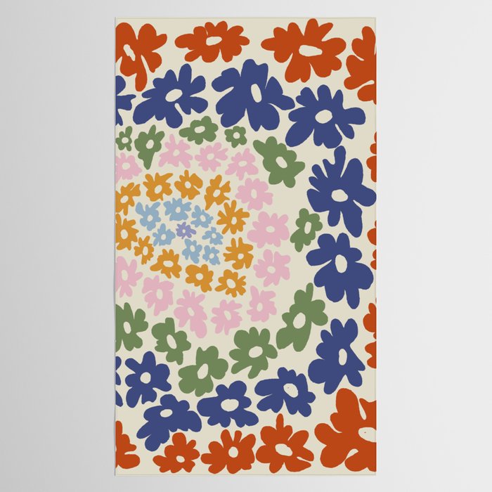 Mini Reto Daisy  Tablecloth Gallery Image 2