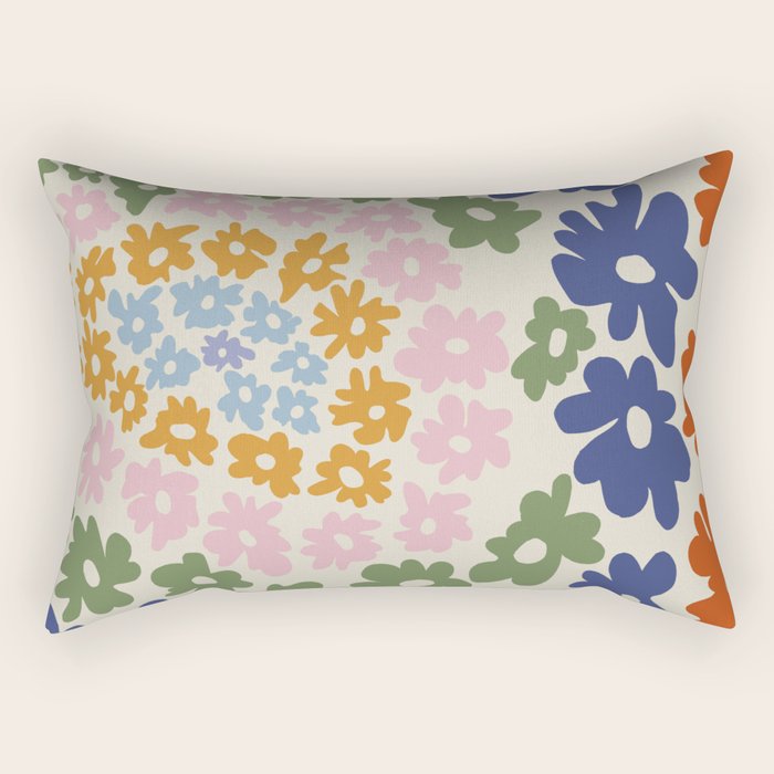 Mini Reto Daisy  Rectangular Pillow Gallery Image 1