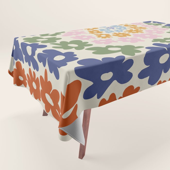 Mini Reto Daisy  Tablecloth Gallery Image 1