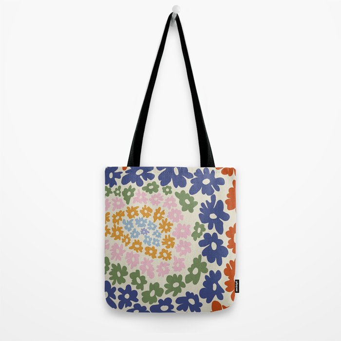 Mini Reto Daisy  Tote Bag Gallery Image 2