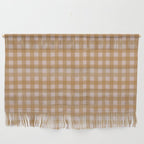 Boho Gingham Cottage Check Pattern  Wall Hanging Gallery Image 1
