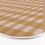 Boho Gingham Cottage Check Pattern  Bath Mat Gallery Image 3