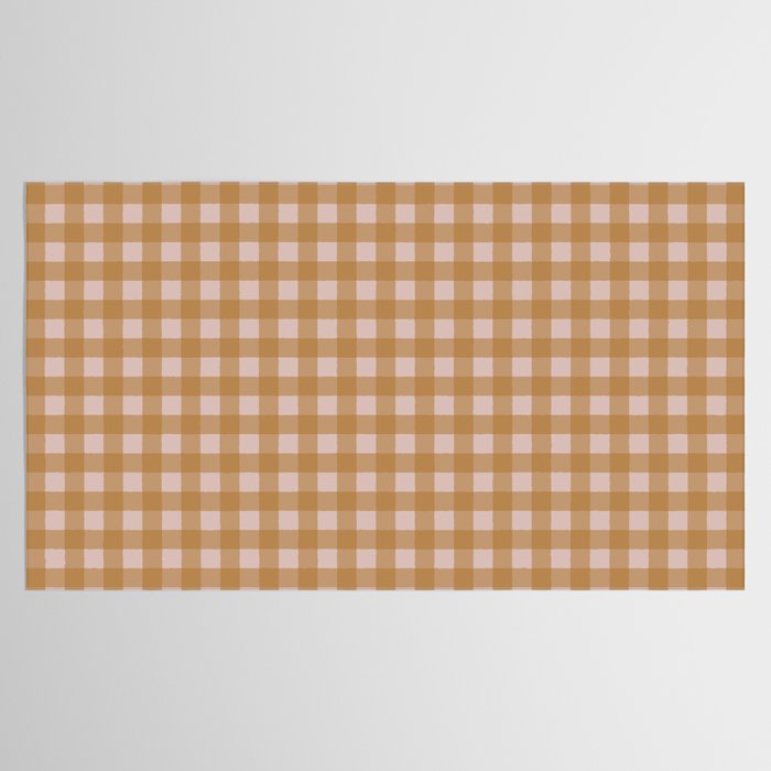 Boho Gingham Cottage Check Pattern  Tablecloth Gallery Image 2