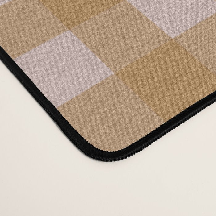 Boho Gingham Cottage Check Pattern  Desk Mat Gallery Image 4