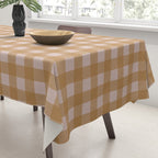 Boho Gingham Cottage Check Pattern  Tablecloth Gallery Image 3