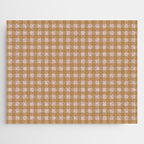 Boho Gingham Cottage Check Pattern  Jigsaw Puzzle Gallery Image 1