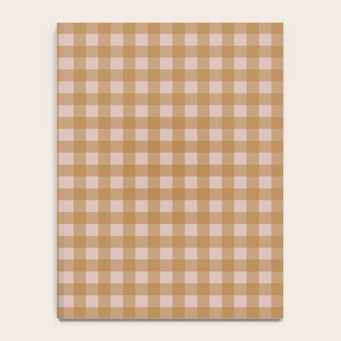 Boho Gingham Cottage Check Pattern  Notebook Gallery Image 4
