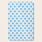 Mid Century Modern Atomic Stars Blue and White Pattern Cutting Board Gallery Image 1