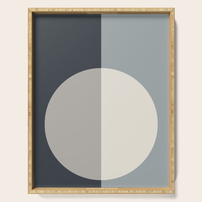 Color Block Abstract XX Serving Tray Gallery Image 1