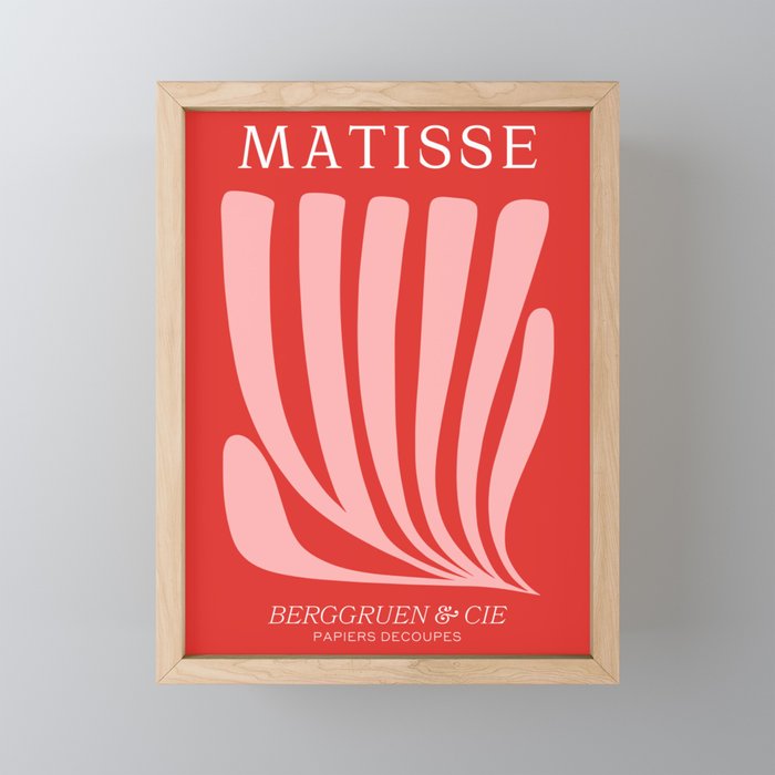 Coral Leaf: Paper Cutouts Matisse Edition Mini Art Print Gallery Image 1