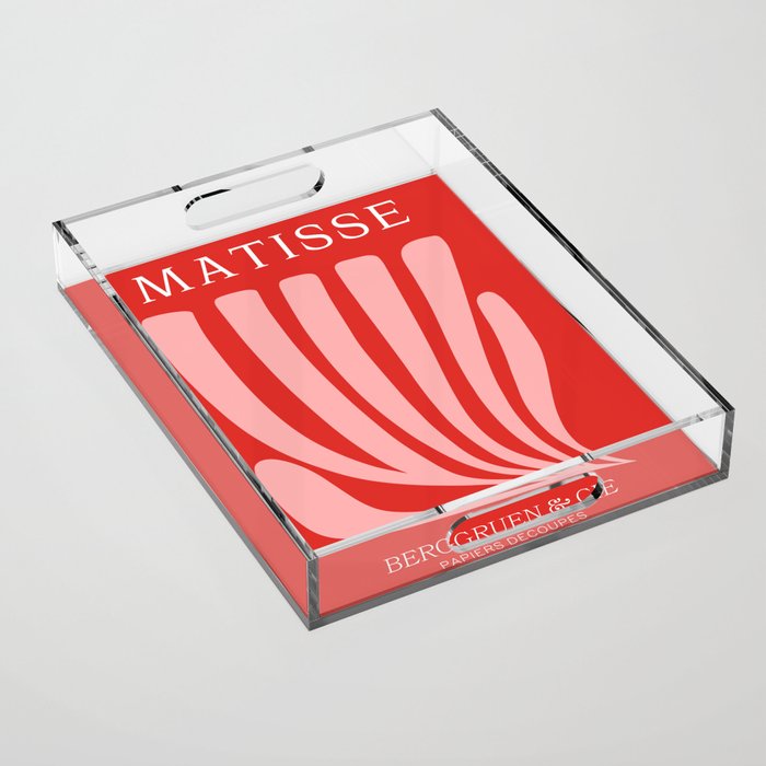 Coral Leaf: Paper Cutouts Matisse Edition Acrylic Tray Gallery Image 1