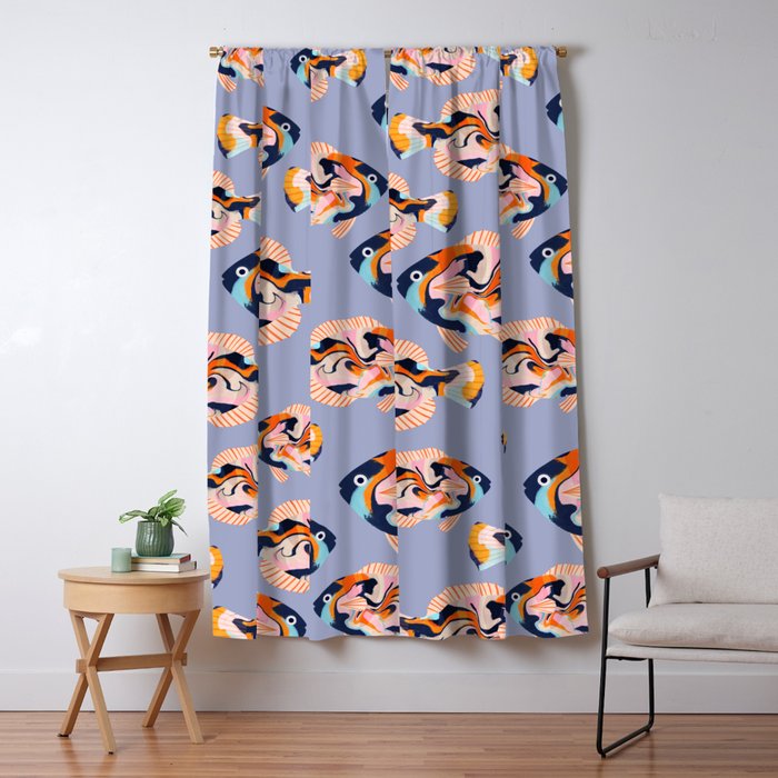 Tropical fish Window Curtain Gallery Image 1