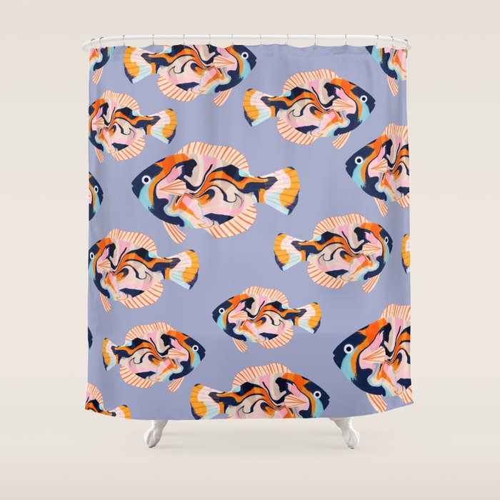 Tropical fish Shower Curtain Gallery Image 1
