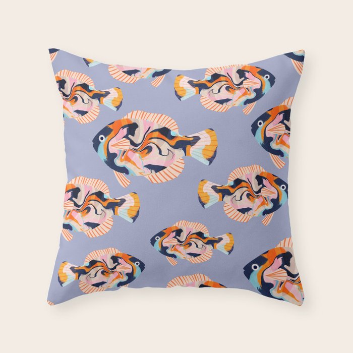 Tropical fish Throw Pillow Gallery Image 1