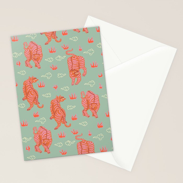 Tibetan tigers Stationery Card Gallery Image 2