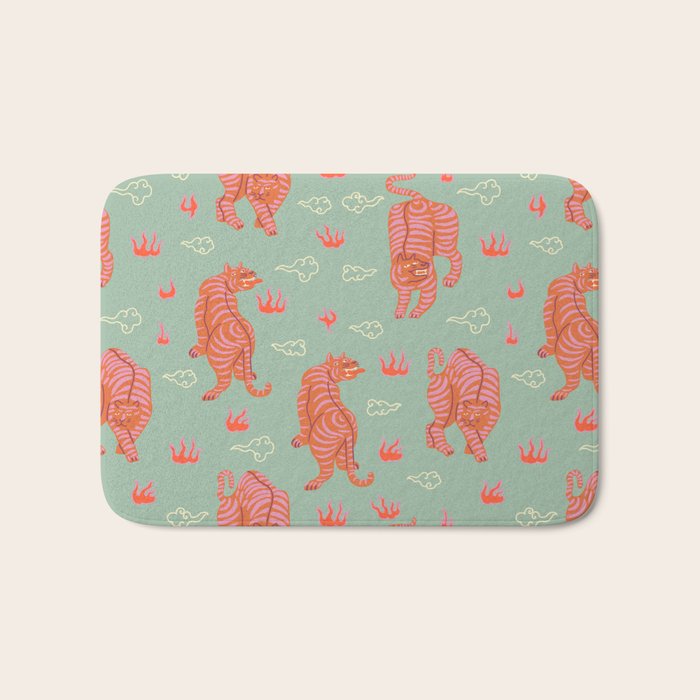 Tibetan tigers Bath Mat Gallery Image 1
