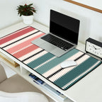 Western Stripes X Pink Green Desk Mat Gallery Image 2