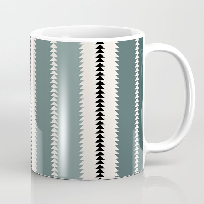 Western Stripes X Pink Green Coffee Mug Gallery Image 1