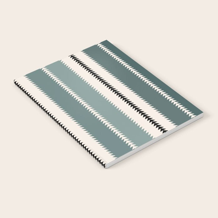 Western Stripes X Pink Green Notebook Gallery Image 2