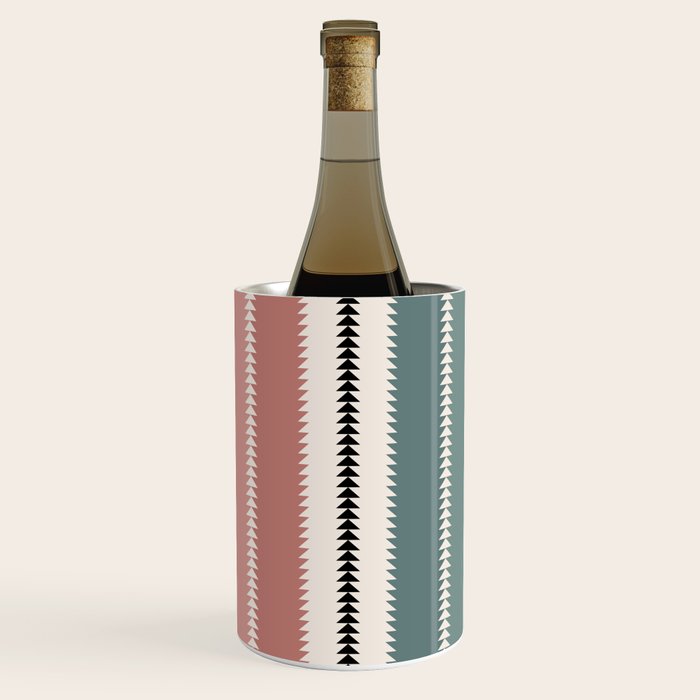 Western Stripes X Pink Green Wine Chiller Gallery Image 1