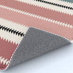 Western Stripes X Pink Green Rug Gallery Image 4