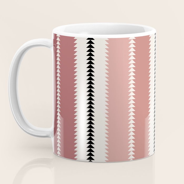 Western Stripes X Pink Green Coffee Mug Gallery Image 3