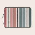 Western Stripes X Pink Green Laptop Sleeve Gallery Image 1