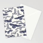 birds of prey blue Stationery Card Gallery Image 2