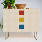four elements II tweed and primary colors Credenza Gallery Image 1