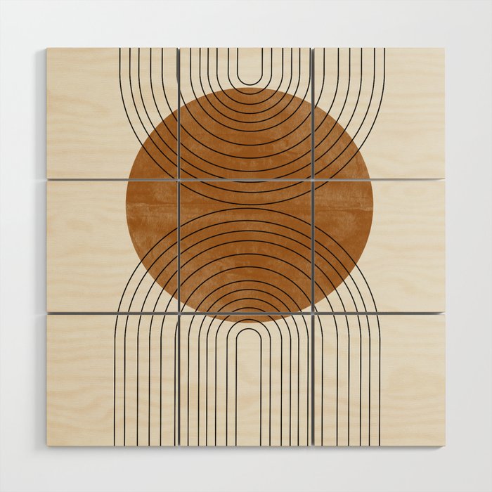 Abstract Flow   Wood Wall Art Gallery Image 1