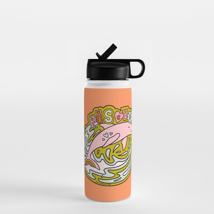 Pisces Dolphin Water Bottle Gallery Image 1