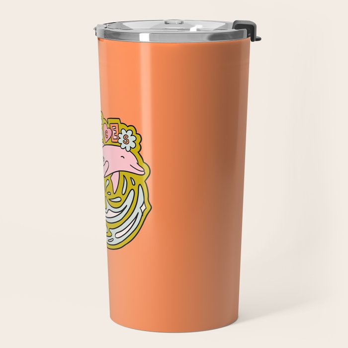 Pisces Dolphin Travel Mug Gallery Image 2