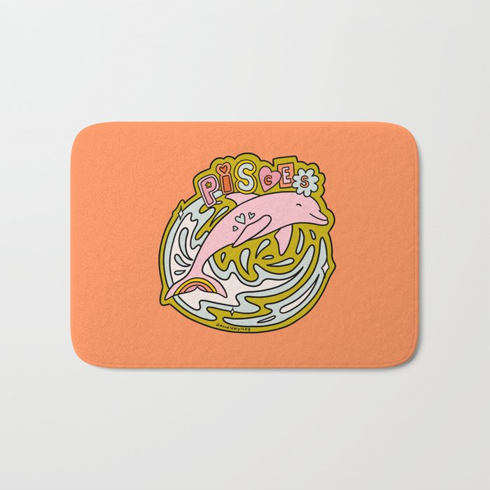 Pisces Dolphin Bath Mat Gallery Image 1