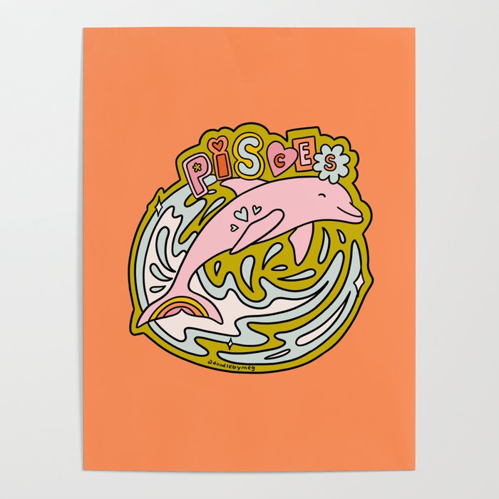 Pisces Dolphin Poster Gallery Image 4