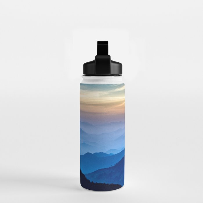Beautiful Blue Sky Mountains Water Bottle Gallery Image 2