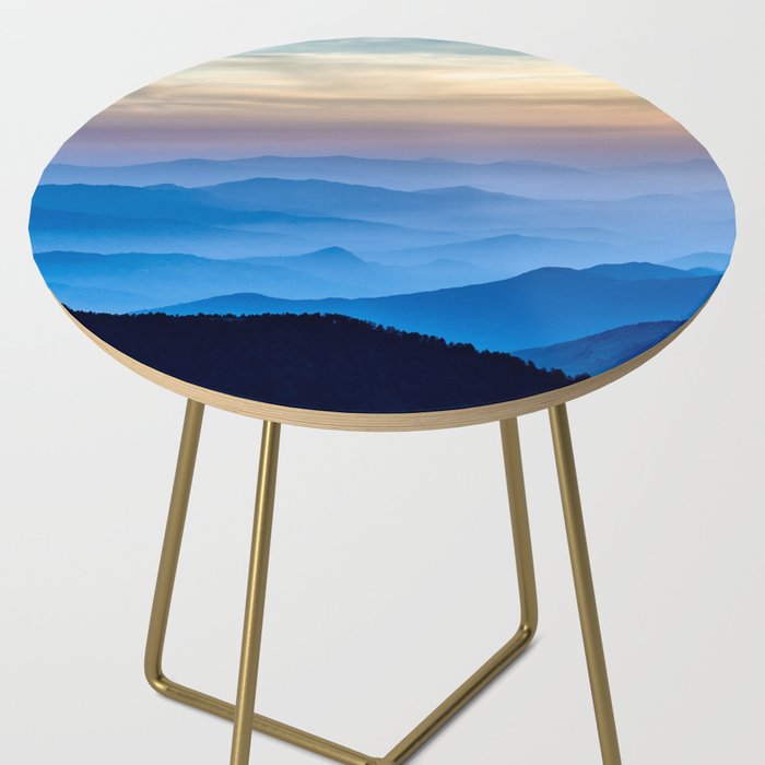 Beautiful Blue Sky Mountains Side Table Gallery Image 2