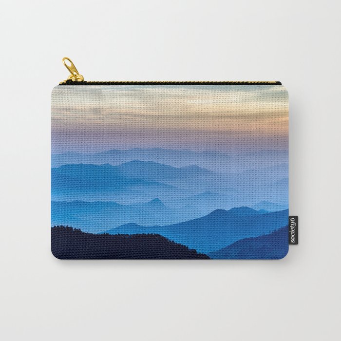 Beautiful Blue Sky Mountains Carry All Pouch Gallery Image 1