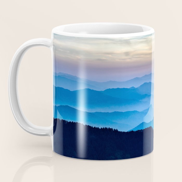 Beautiful Blue Sky Mountains Coffee Mug Gallery Image 3