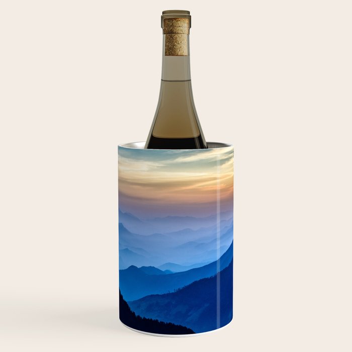 Beautiful Blue Sky Mountains Wine Chiller Gallery Image 3