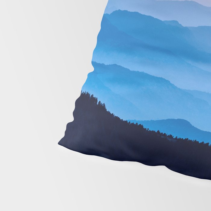 Beautiful Blue Sky Mountains Pillow Sham Gallery Image 4