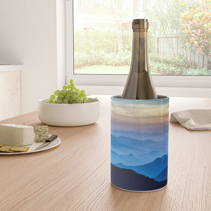 Beautiful Blue Sky Mountains Wine Chiller Gallery Image 4