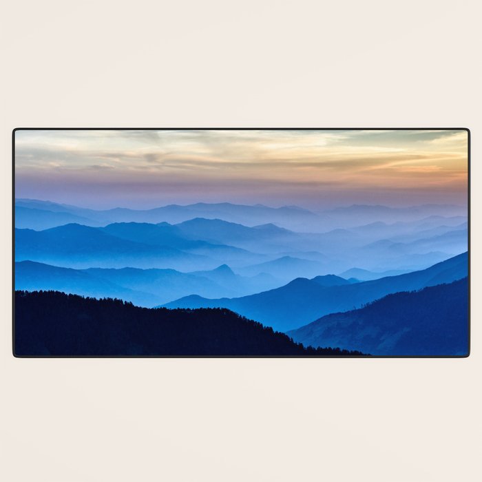 Beautiful Blue Sky Mountains Desk Mat Gallery Image 3