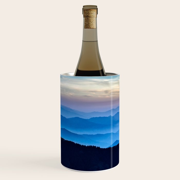 Beautiful Blue Sky Mountains Wine Chiller Gallery Image 2